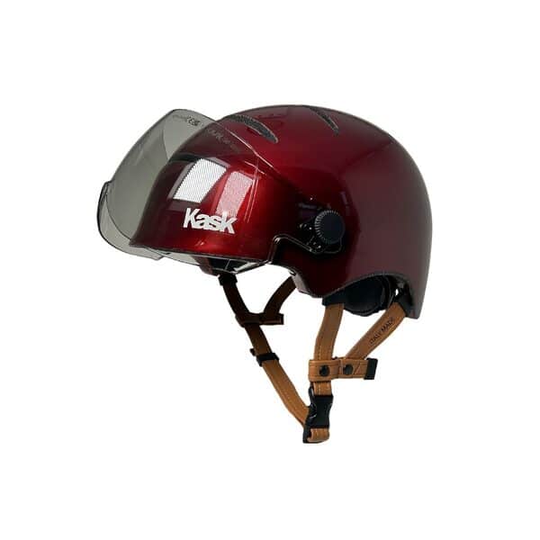 casque urban lifestyle rouge bordeau