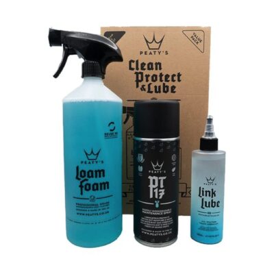 kit clean peaty's protect lube : loam foam 1l, spray pt17, link lube