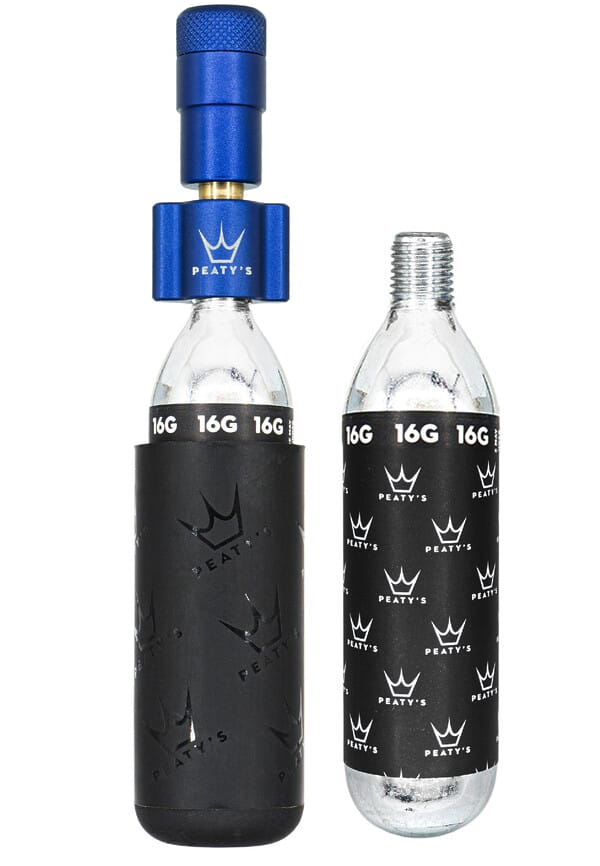 pompe / gonfleur co2 holeshot peaty’s route / gravel (16g)