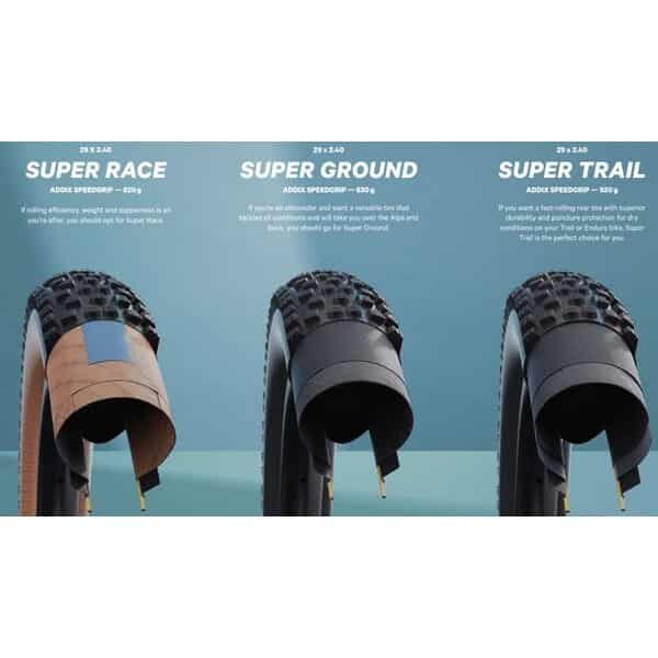 pneu vtt schwalbe wicked will addix speedgrip super trail t.ready hs614 (tringle souple)