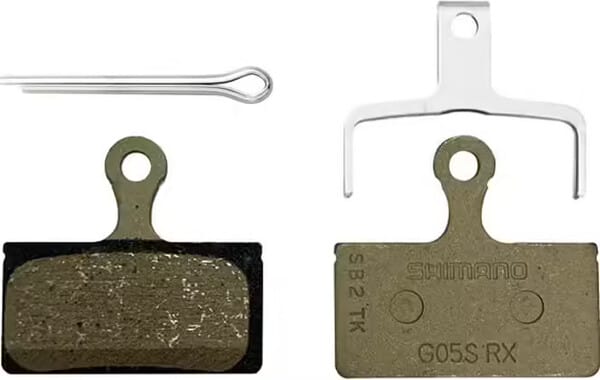 shimano plaquettes frein resine g05s incl ressort/vis par