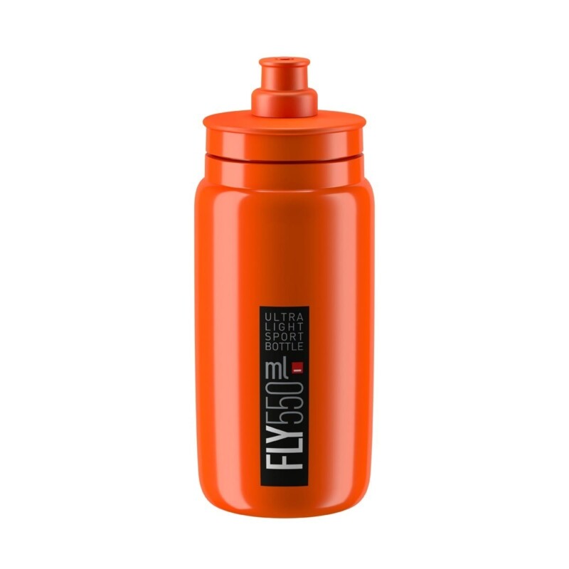 shimano bidon fly orange. logo noir. 550ml