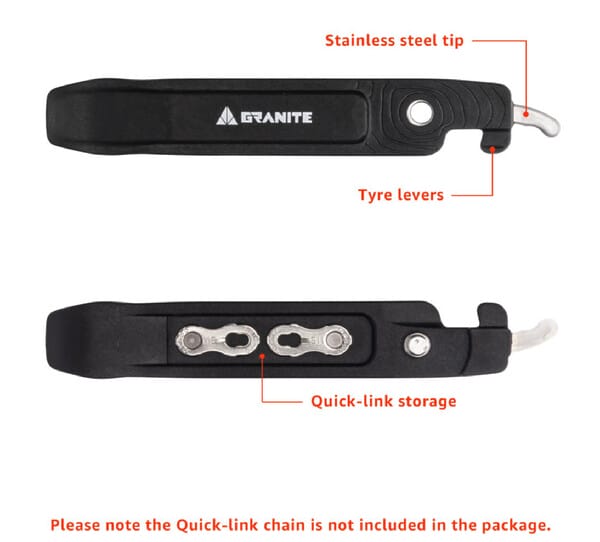 demonte pneu/ pince granite à maillon rapide talon