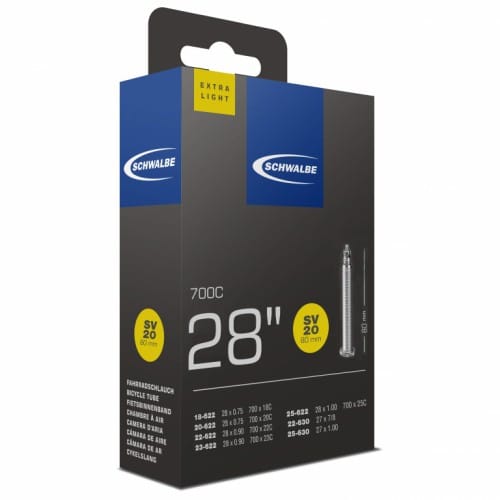 chambre schwalbe 700x18 23 c valve longue presta 80mm sv20v80